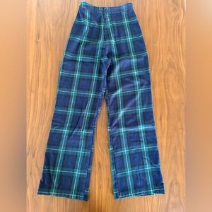 Brandy Melville Plaid Flare Pants
